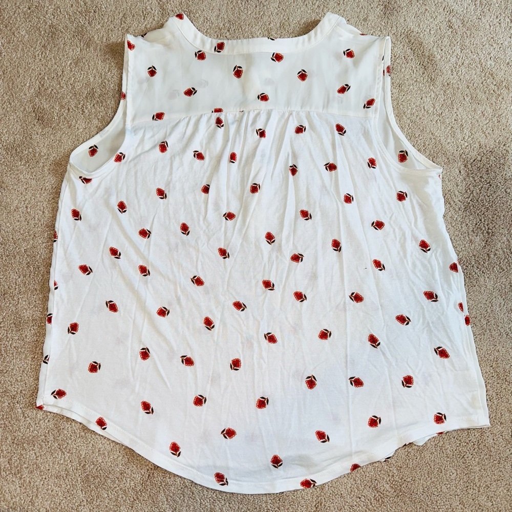 Loft Floral Button Up Tank Top - Picture 2 of 5